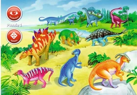 Ravensburger Puzzle Im Reich der Dinosaurier Pflanzenfresser Fleischfresser Fundstellen von Dinosaurierfossilien