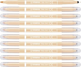 STABILO Trio 2 in 1 hellrosa, 10er-Pack