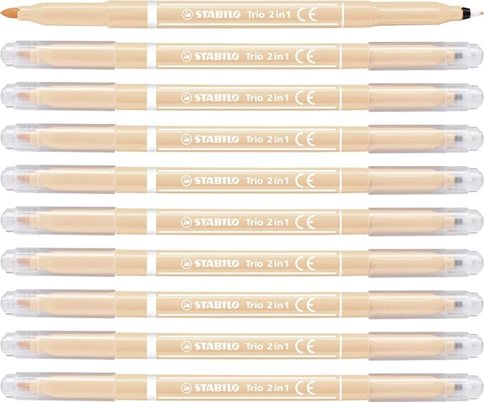 STABILO Trio 2 in 1 hellrosa, 10er-Pack
