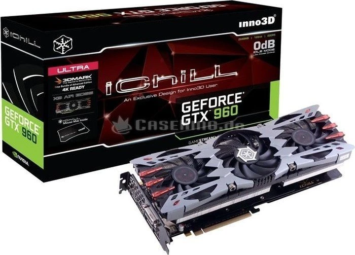 INNO3D GeForce GTX 960 iCHILL X3 Air Boss Ultra, 2GB GDDR5, DVI, HDMI, 3x DP