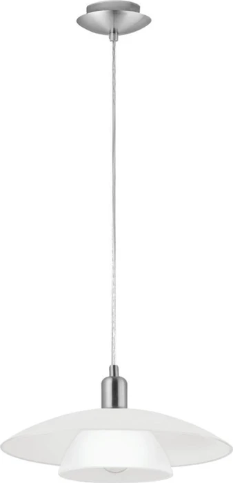 Eglo Brenda Pendelleuchte 39.5cm weiß/nickel matt