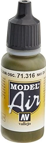 Vallejo Model Air 316 n.41 dark olive drab, 17ml