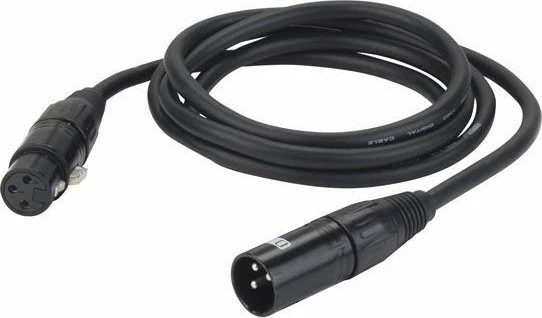 DAP Audio FL09 - DMX/AES-EBU XLR/M 3P to XLR/F 3P, 0.75m