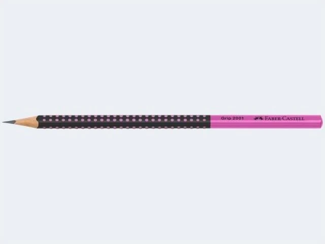 Faber-Castell Two Tone Grip 2001 Bleistift B graphit, schwarz/pink