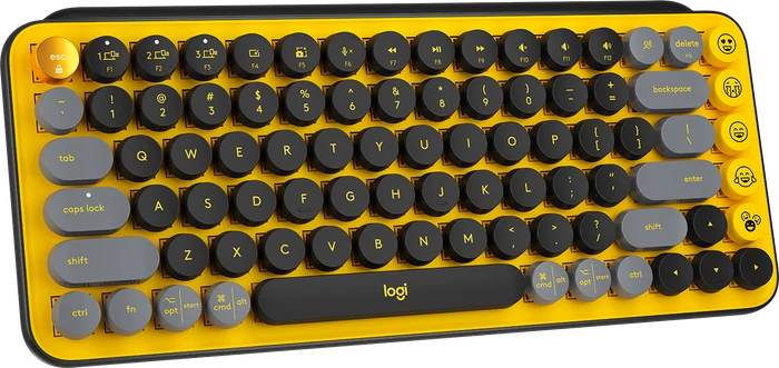 Logitech POP Keys Wireless Mechanical Keyboard, Logi Bolt, Blast, TTC BROWN, USB/Bluetooth, CH