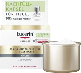 Eucerin Anti-Age Hyaluron-Filler + Elasticity Nachtcreme Refill, 50ml