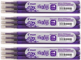 Pilot FriXion Point BLS-FRP5-V-S3 Rollerballmine RB 0.5mm violett, 4er-Pack