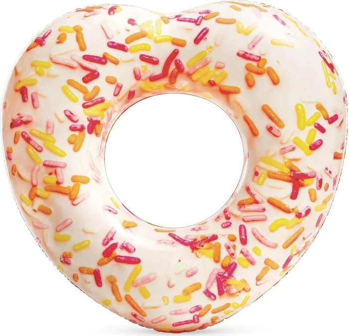 Intex Herz-Donut Schwimmring mit Zuckerstreuseln