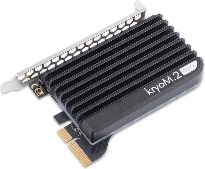 Aqua Computer kryoM.2 evo PCIe 3.0/4.0 x4 Adapter mit Passivkühler