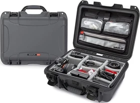 Nanuk 920 Schutzkoffer mit Trennwand + Deckel Organizer Graphit