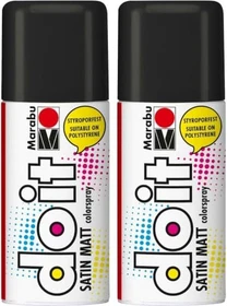 Marabu Do It Colorspray Satin Matt, schwarz, 150ml