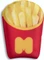 Mustard French Fries Mouse Rest, Handballenauflage (Maus), rot/gelb Vorschaubild