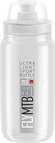 Elite Fly MTB Trinkflasche 550ml clear/grey logo