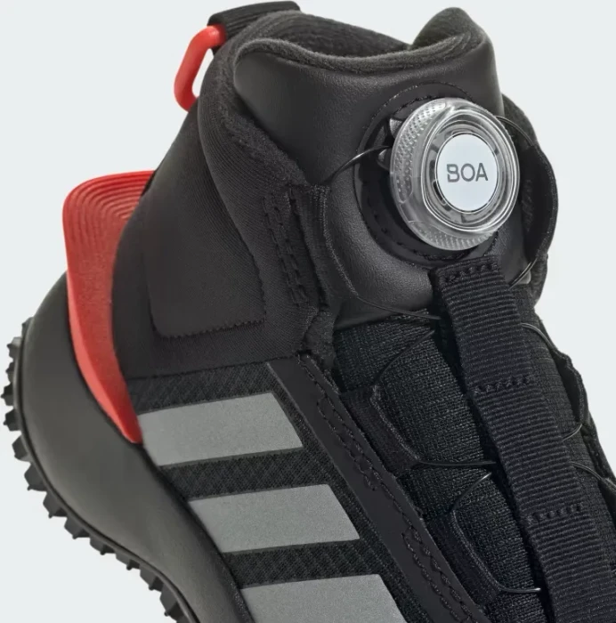 adidas FortaTrail core black/silver metallic/bright red (Junior)