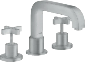 Hansgrohe Axor Citterio 3-Loch Wannenrandarmatur mit Kreuzgriffen brushed chrome