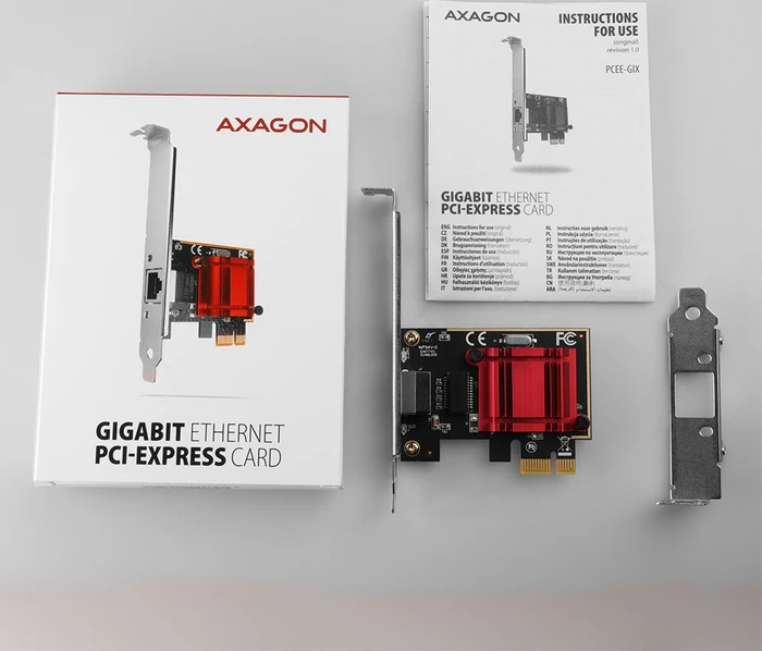 Axagon Gigabit LAN-Adapter, RJ-45, PCIe 2.1 x1