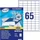 europe100 Etiketten, 38x21.2mm, weiß, 100 Blatt (6500 Etiketten) (ELA001)