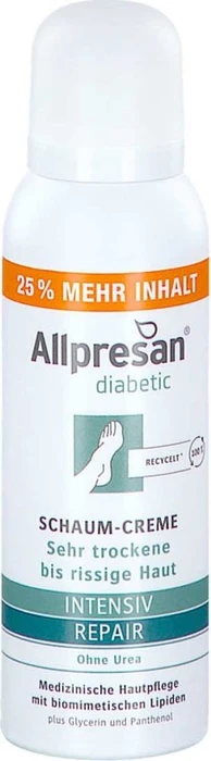 Allpresan diabetic Intensiv Repair Schaum-Creme ohne Urea, 125ml