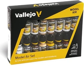 Vallejo Model Air Railway Colors Europe Farbset, 16-tlg.