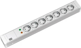 Bachmann 19" IT PDU Basic ALU, 7-fach, 230V, weiß, 2m
