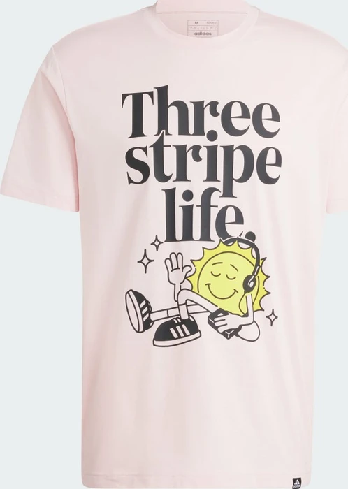 adidas Positivity Graphic T-Shirt kurzarm sandy pink (Herren)