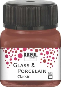 Kreul Glass & Porcelain Classic Malfarbe, cognac, 20ml