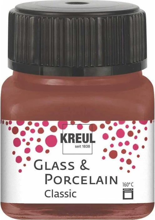 Kreul Glass & Porcelain Classic Malfarbe, cognac, 20ml