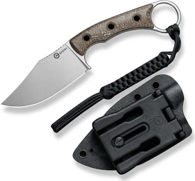 Civivi Midwatch Messer brown burlap micarta/silver bead blasted