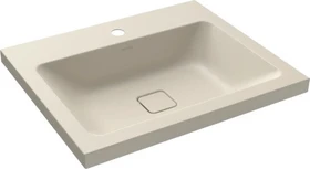 Kaldewei Cono 3083 Aufsatzwaschtisch 60x50x4cm, Perl-Effekt, warm beige 20