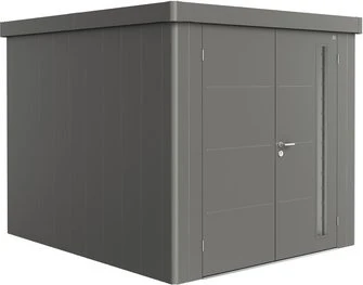 Biohort Neo 3B Gerätehaus mit Doppeltür quarzgrau-metallic