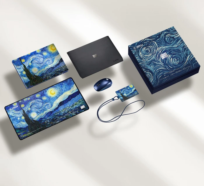 MSI Prestige 14 Flip AI+ The Starry Night-270N, Star Blue, Core Ultra X9 378H, 32GB RAM, 1TB SSD, DE, Vincent van Gogh Edition
