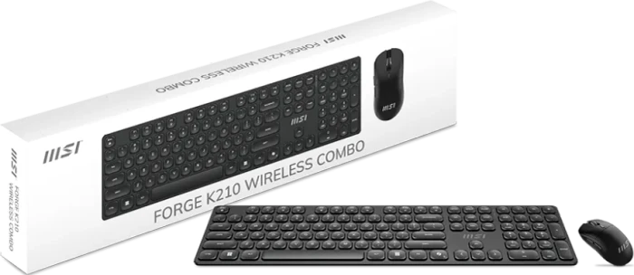 MSI Forge K210 Wireless Combo schwarz, USB, DE