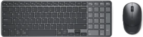 Dell KM746 Pro 7 Rechargeable Compact Keyboard and Mouse, schwarz, USB/Bluetooth, DE