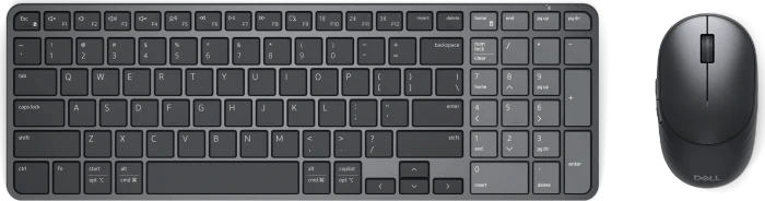 Dell KM746 Pro 7 Rechargeable Compact Keyboard and Mouse, schwarz, USB/Bluetooth, DE