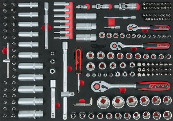 KS Tools Bitset/Steckschlüsselsatz, 195-tlg.