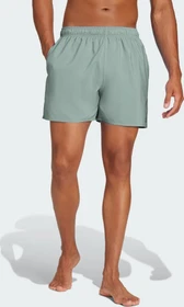 adidas Solid CLX Short-Length Badeshorts silver green/black (Herren)
