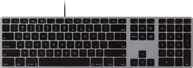 Matias USB-C Keyboard for Mac, Space Gray, USB, US (FK316CB)