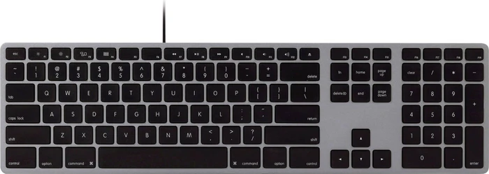 Matias USB-C Keyboard for Mac, Space Gray, USB, US