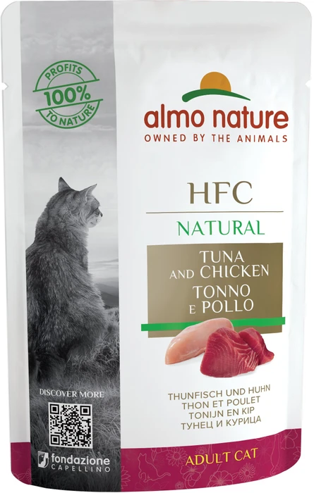 almo nature HFC Natural Cats 55, Thunfisch und Huhn, 2.64kg (48x 55g)