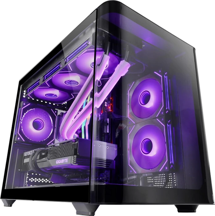 Mars Gaming MC-FusionM Black, Glasfenster