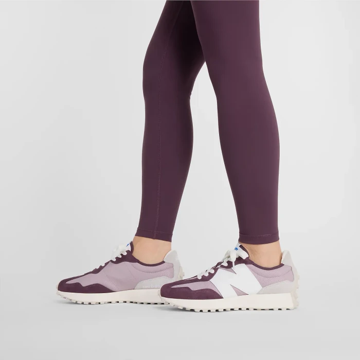New Balance Sleek Pocket High Rise 27" Legging Hose lang plum brown (Damen)