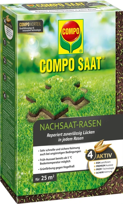 Compo Saat Nachsaat-Rasen Saatgut, 500g
