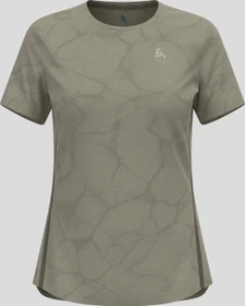 Odlo Zeroweight Engineered Chill-Tec Laufshirt kurzarm agate gray melange (Damen)