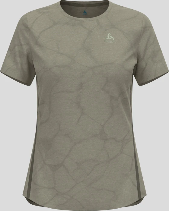 Odlo Zeroweight Engineered Chill-Tec Laufshirt kurzarm agate gray melange (Damen)