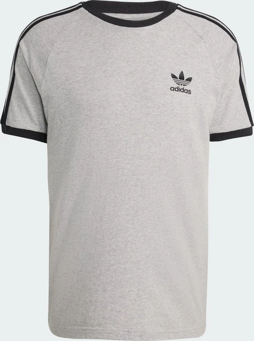 adidas Adicolor Classics 3-Streifen T-Shirt kurzarm medium grey heather/black (Herren)