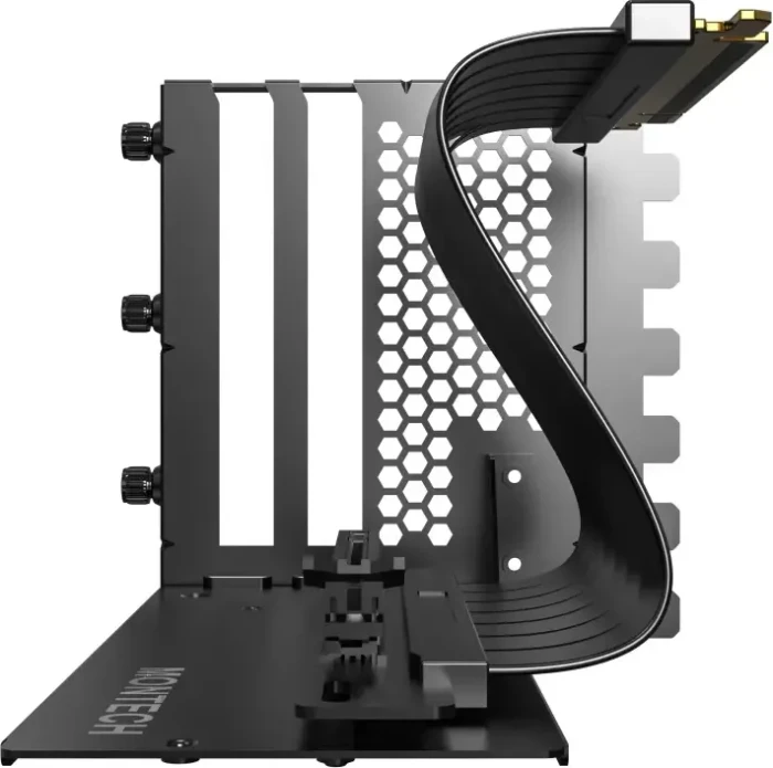 Montech Riser Card Vertical GPU Mounting Kit, gewinkelt, PCIe 5.0, 200mm, schwarz
