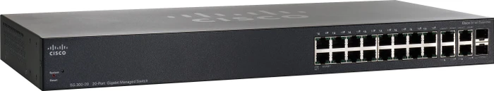 Cisco SG300 Rackmount Gigabit Managed Switch, 18x RJ-45, 2x RJ-45/SFP