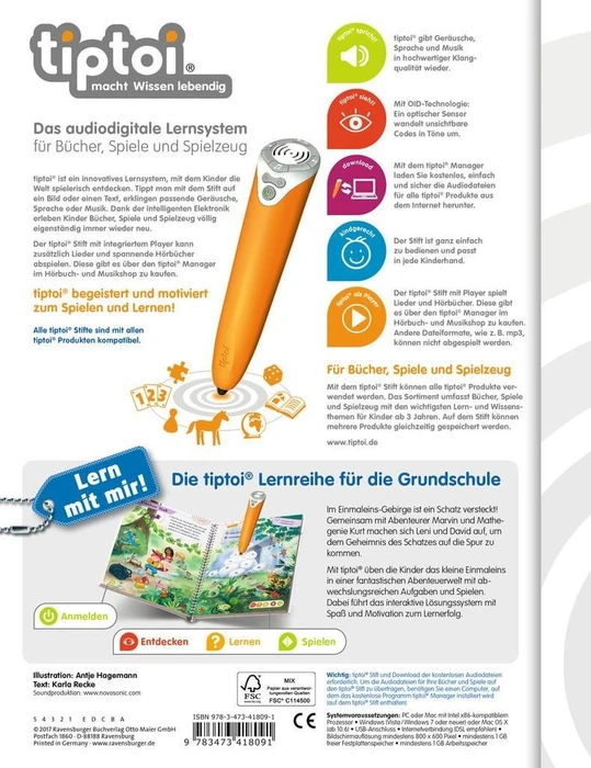 Ravensburger tiptoi Buch: Lern mit mir! Das kleine 1x1