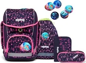 Ergobag Cubo Bärmuda Viereck 2023 Schulrucksack-Set, 5-tlg.