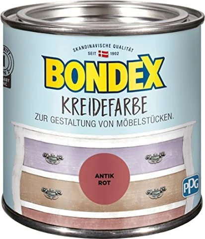 Bondex Kreidefarbe innen antik rot, 500ml